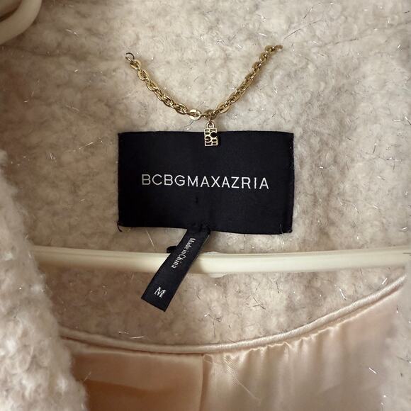 BCBGMAXAZRIA sz M off white heavy winter Coat - Picture 5 of 10